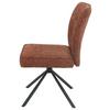 STOL ELLEN GIGA S - svart/terrakotta, Modern, metall/textil (49/90,5/65,5cm) - Premium Living