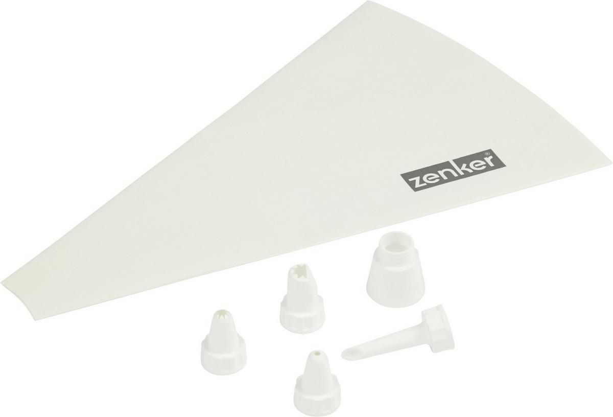 Spritzbeutel Lisi, 4 Stück - Weiß, KONVENTIONELL, Kunststoff (34cm) - Zenker