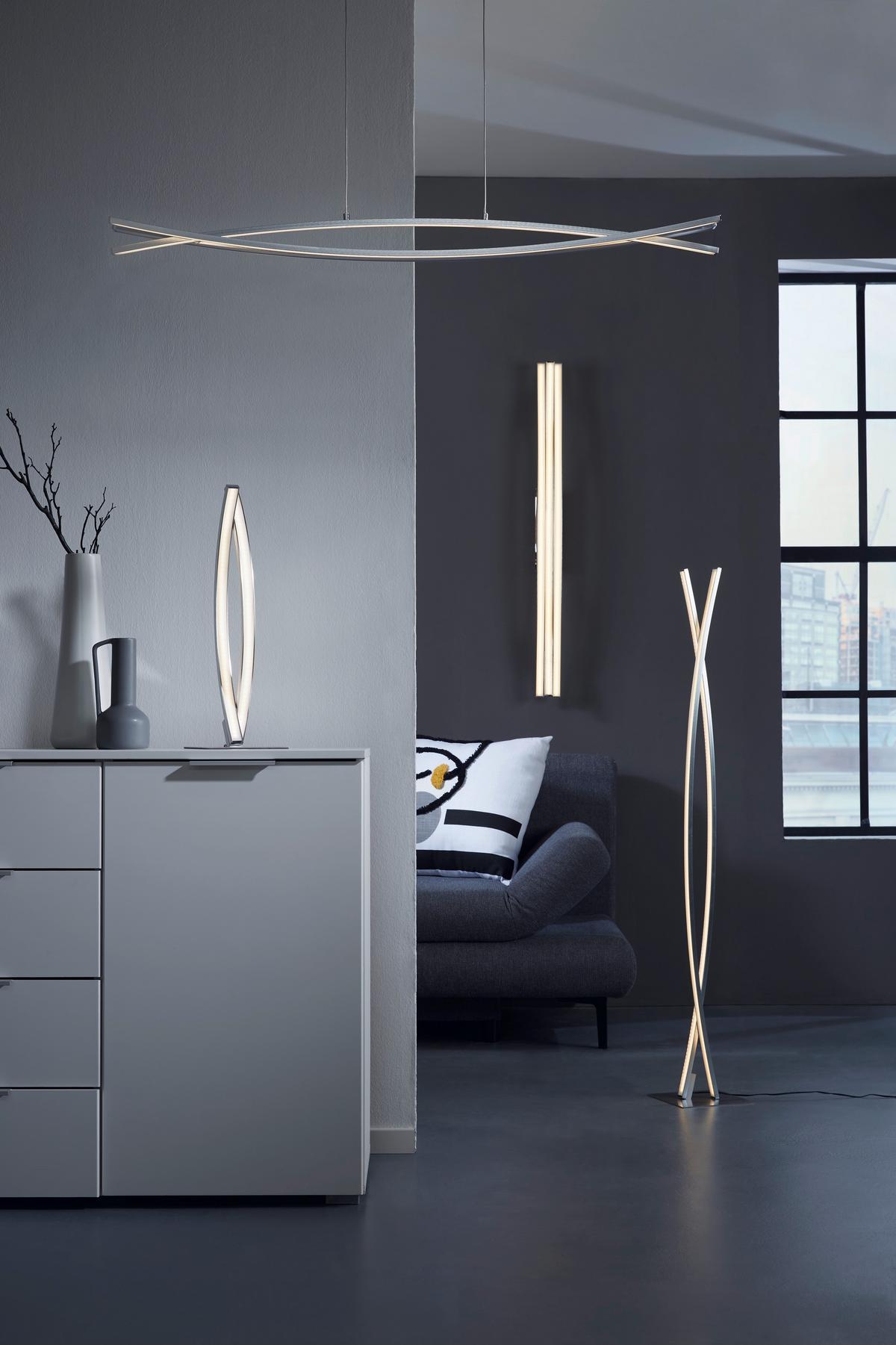 LED-Hängeleuchte Tillo max. 30 Watt - Weiß, KONVENTIONELL, Kunststoff/Metall (100/8/120cm) - Mömax