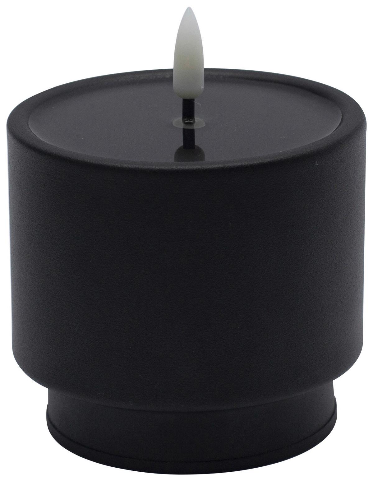 LED-Kerze Belly diverse Farben - Hellrosa/Lila, MODERN, Kunststoff/Metall (9/8,5cm) - Mömax