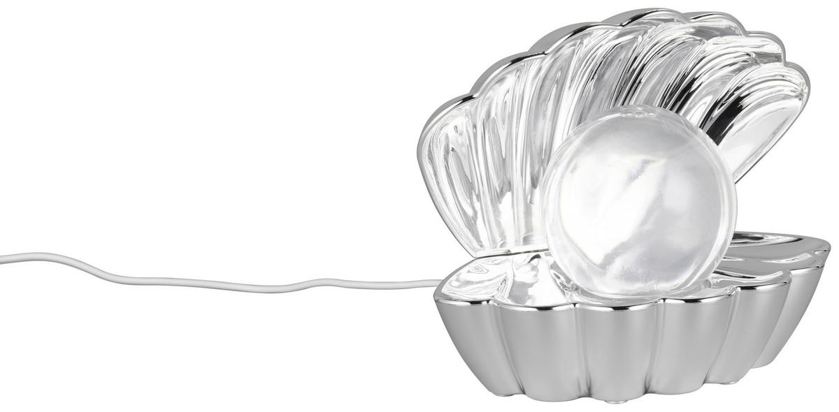 LED-Dekoleuchte Alfred Chromfarben max. 0,8 Watt - Chromfarben, Modern, Kunststoff (17,5/12,5/14,5cm) - Mömax