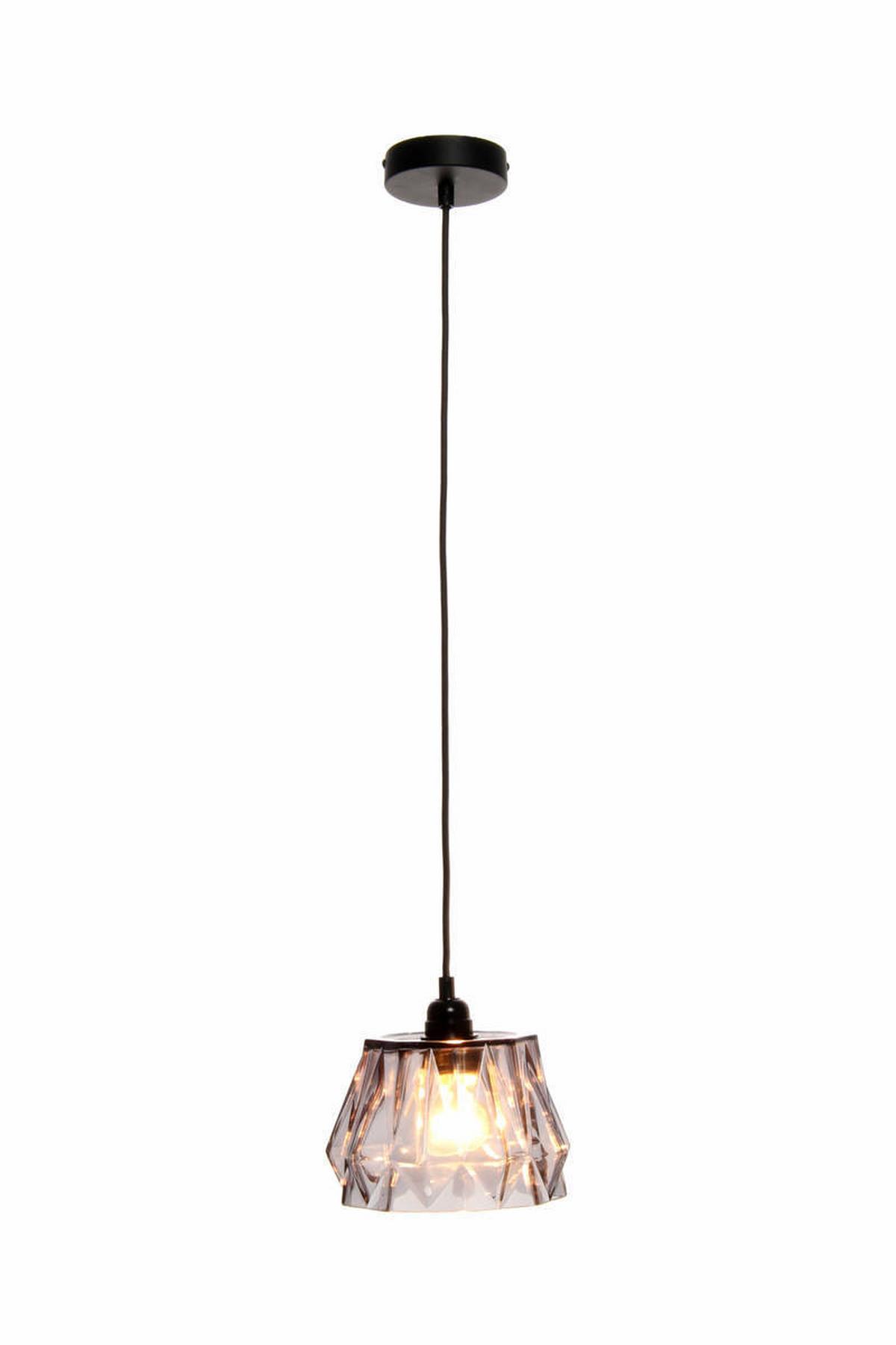 Hängeleuchte Hängelampe Aurea - Grau, Trend, Glas (19/19/19cm) - Kayoom