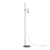 Stehleuchte Erich Weiß/Nickelfarben max.40 Watt - Weiß/Nickelfarben, Trend, Glas/Metall (25/155cm) - MAYTONI