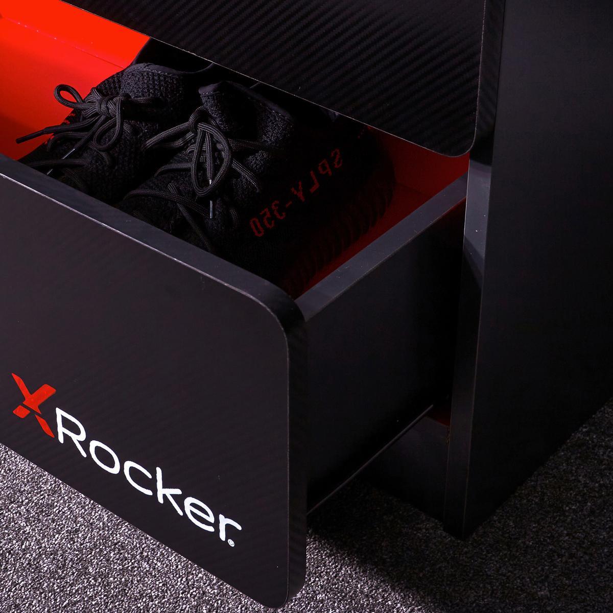 Kleiderschrank Carbon-Tek ca. 79x181x51,5cm Schwarz/Rot - Rot/Schwarz, MODERN, Holzwerkstoff (79/181/51,5cm) - X Rocker