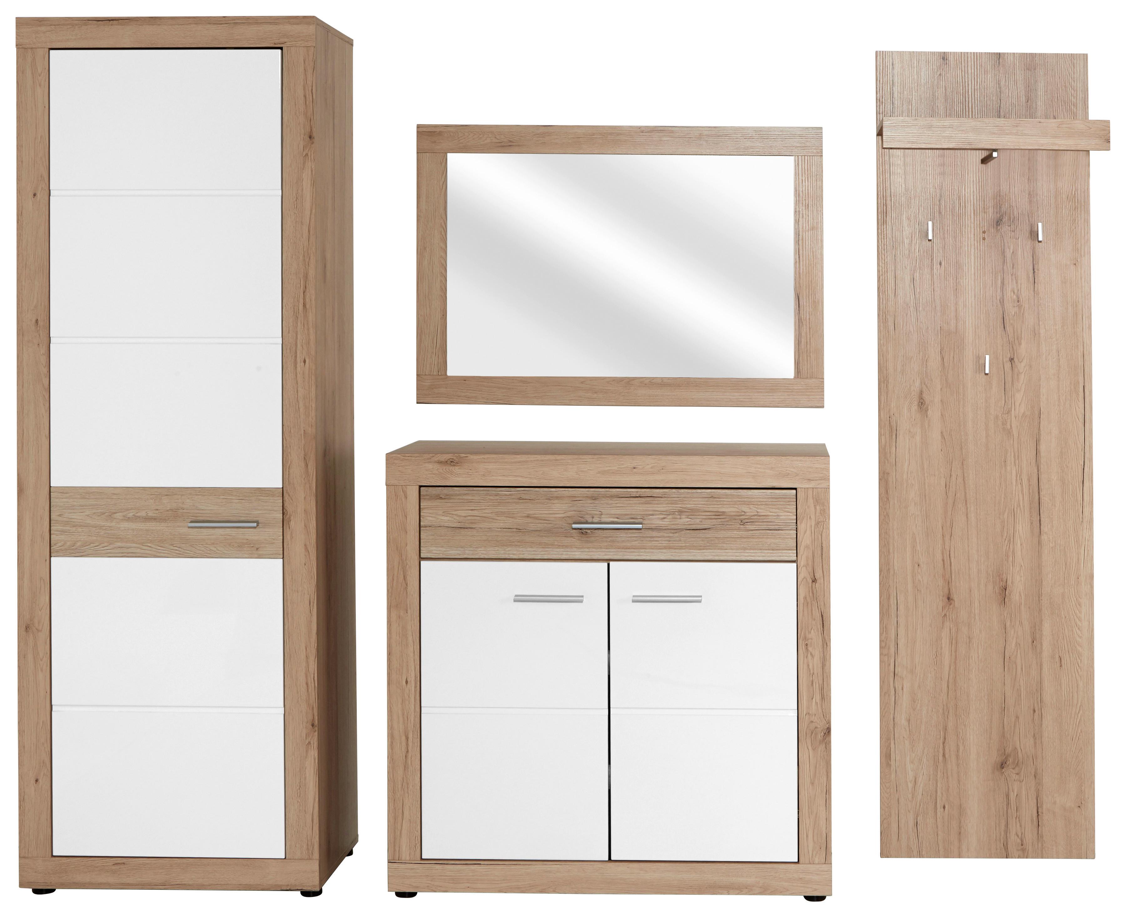 Zidno Ogledalo Malta - boje hrasta, Moderno, drvni materijal (95/68/2,1cm) - Modern Living
