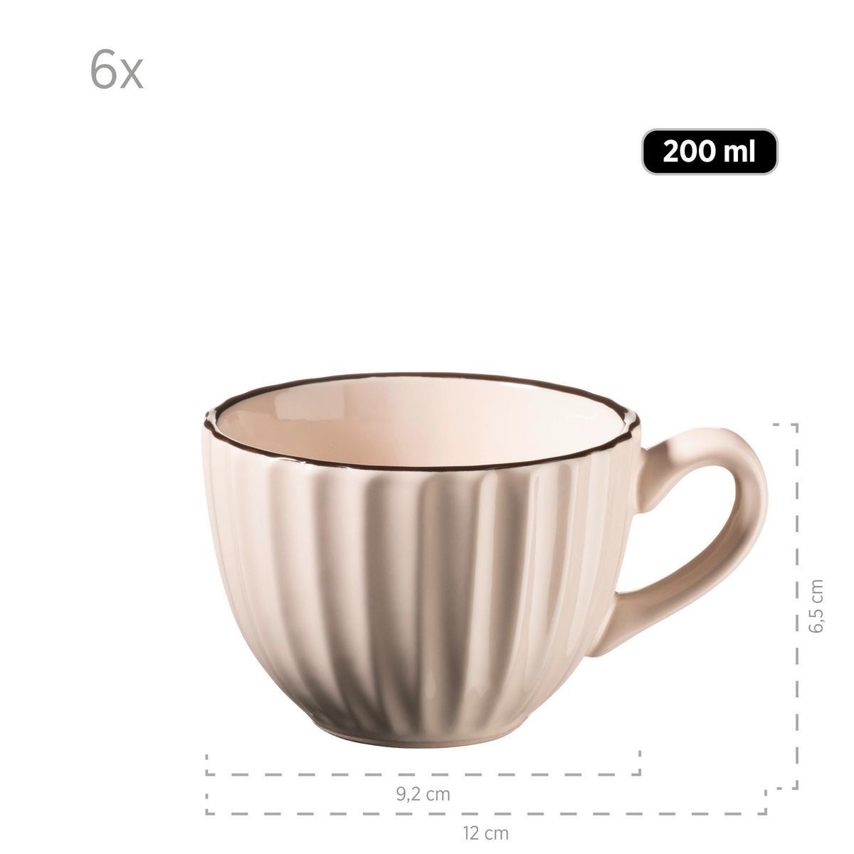 KAFFEESERVICE OSITA - Hellbraun, Basics, Keramik - Mäser