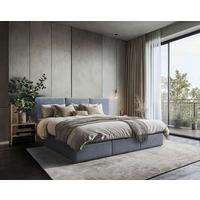 Familienbett Domino Combo Blau ca. 270x200 cm - Blau/Schwarz, MODERN, Holz/Holzwerkstoff (270/200cm) - MID.YOU