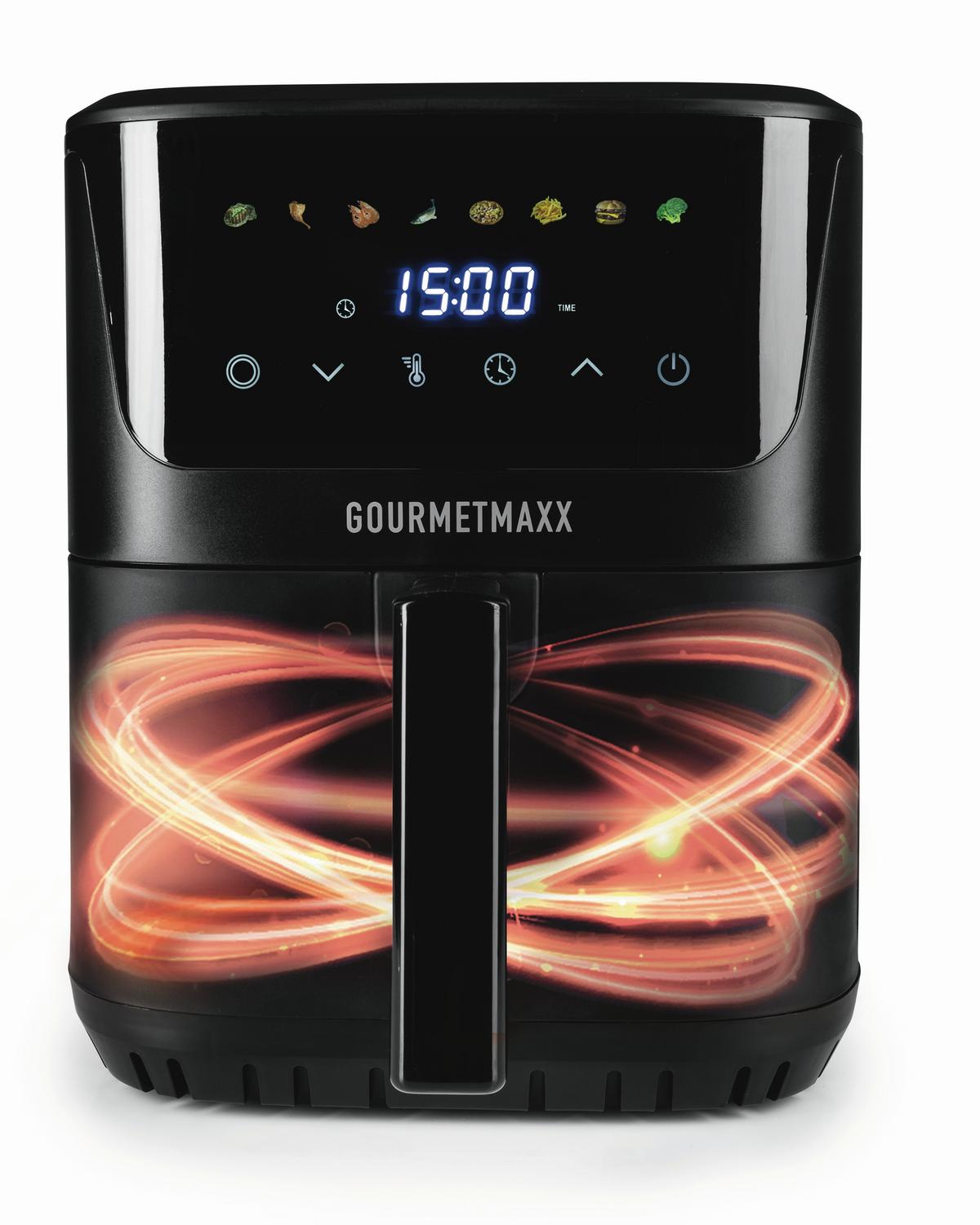 Forrólevegős Sütő Gourmetmaxx - fekete, műanyag/fém (38/28,5/29cm)