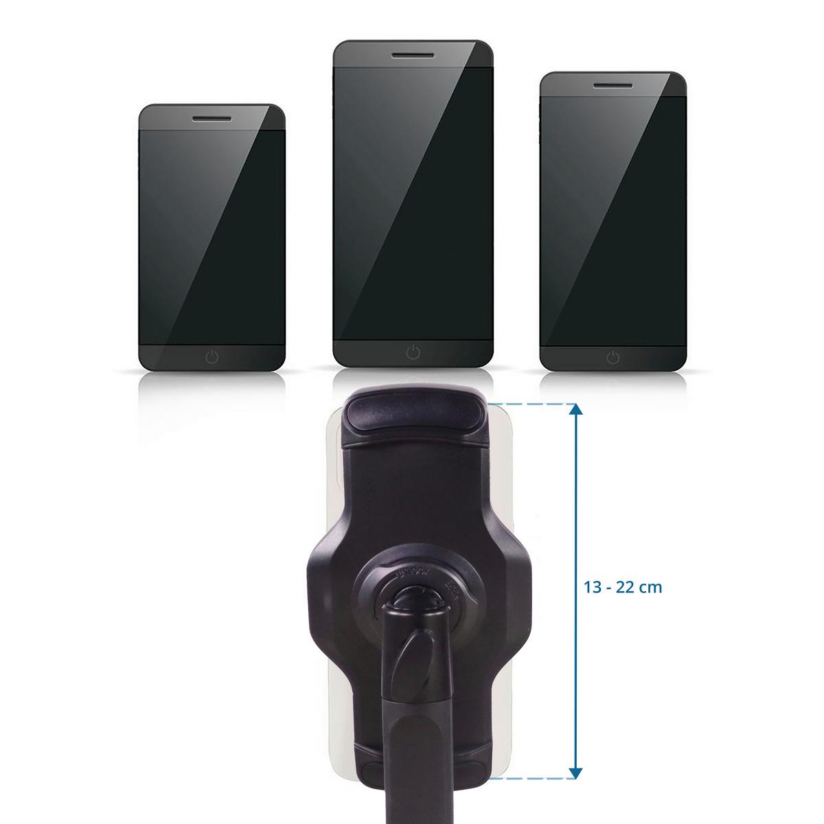 Držalo Za Mobitel Flexmobi Iii, Črna - črna, Moderno, kovina/umetna masa (15,5/22cm) - MID.YOU