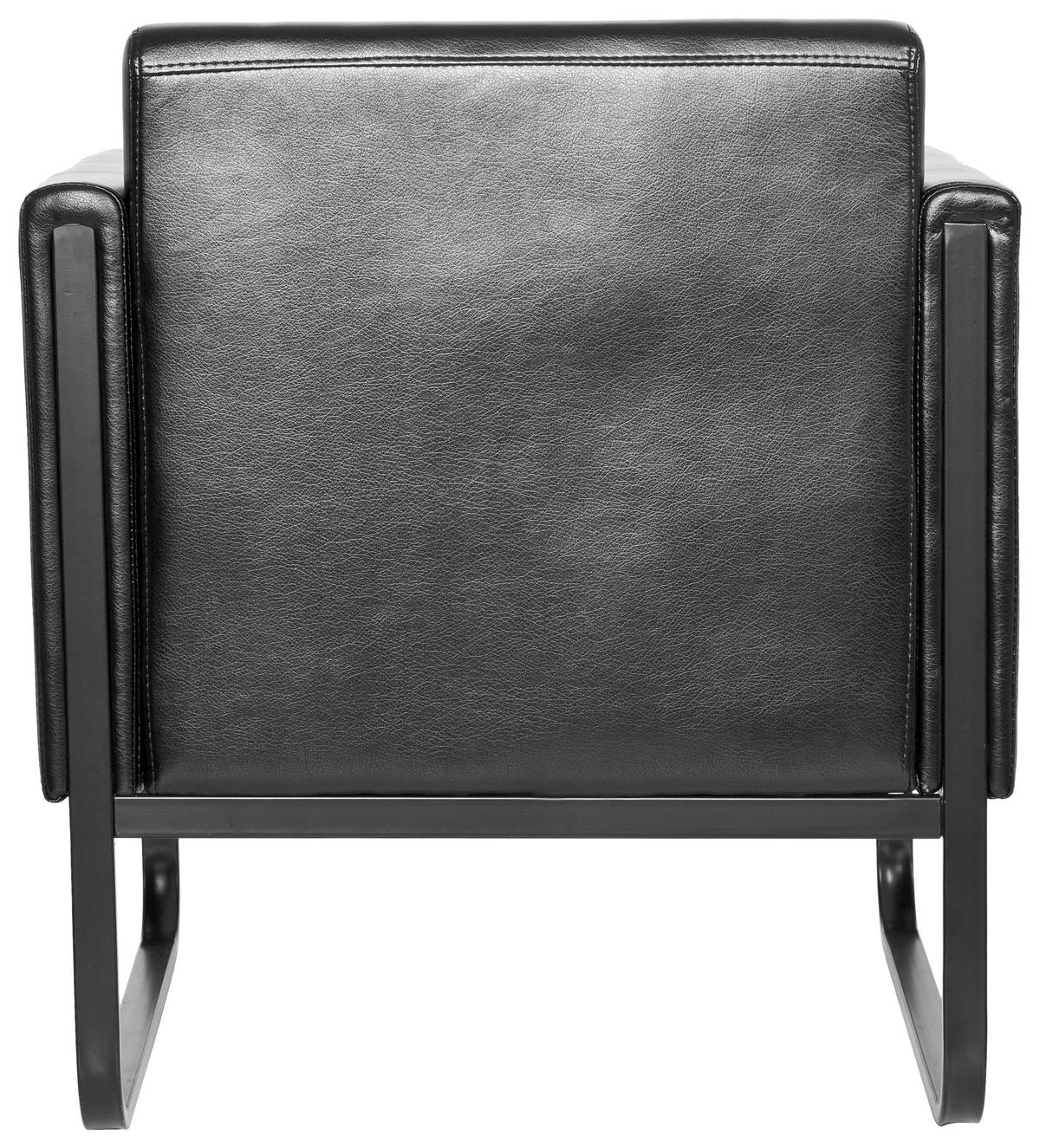 Fotelj Bali Black, Črna - črna, Moderno, kovina/tekstil (67/78/71cm) - MID.YOU