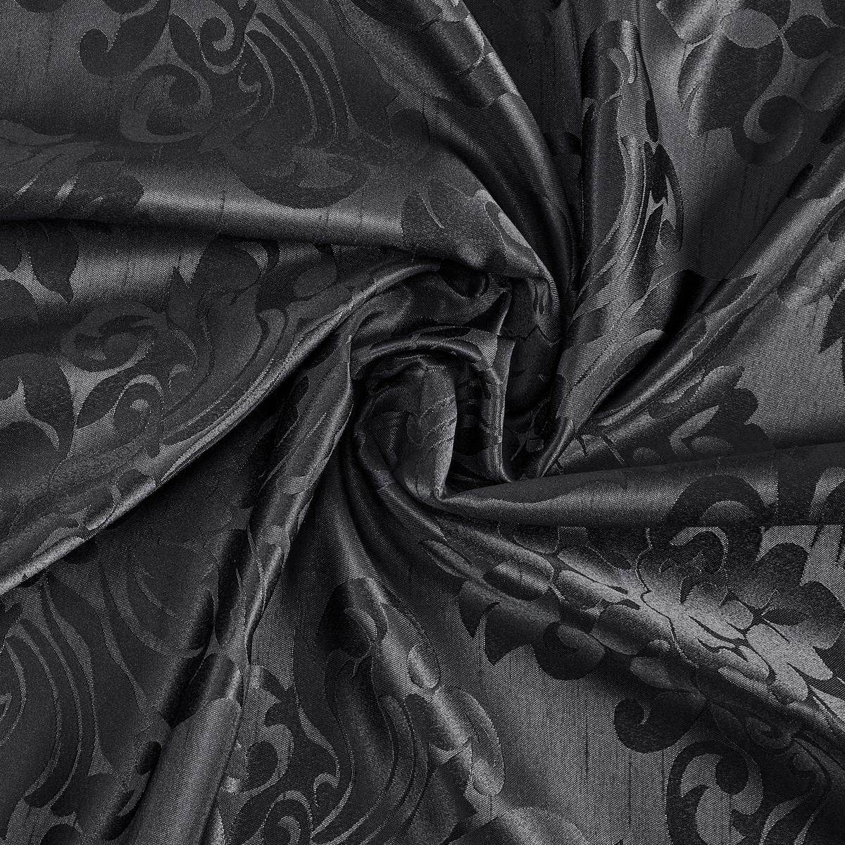 Fertigvorhang Charles Schwarz ca. 140x245cm - Schwarz, Lifestyle, Textil (140/245cm) - Modern Living