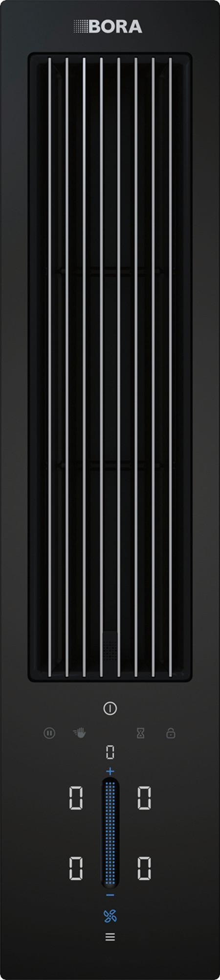 Kochfeld-Dunstabzug-Kombi CKA2FI - Schwarz, Trend, Glas/Metall (77cm) - Bora