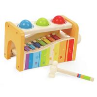 Xilofon És Kalapálós Játék Hape - többszínű, Basics, műanyag/faalapú anyag (24,0/15,0/13,5cm) - Hape