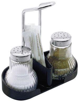 Salz- und Pfefferstreuer Salt & Pepper - Klar/Schwarz, Konventionell, Kunststoff/Metall (6/13/14cm) - Fackelmann