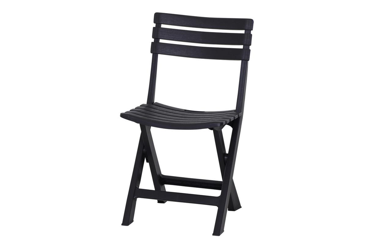 Balkonset Club 3-tlg. Anthrazit - Anthrazit, MODERN, Kunststoff (65/72/78cm) - Gardenson