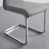 SVIKTSTOL LENNARD - ljusgrå/kromfärg, Modern, metall/trä (42,5/99/45cm) - Bessagi Home