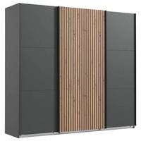 Ormar S Kliznim Vratima Andorra - boje grafita/boje hrasta, Moderno, drvni materijal (250/216/65cm) - Modern Living
