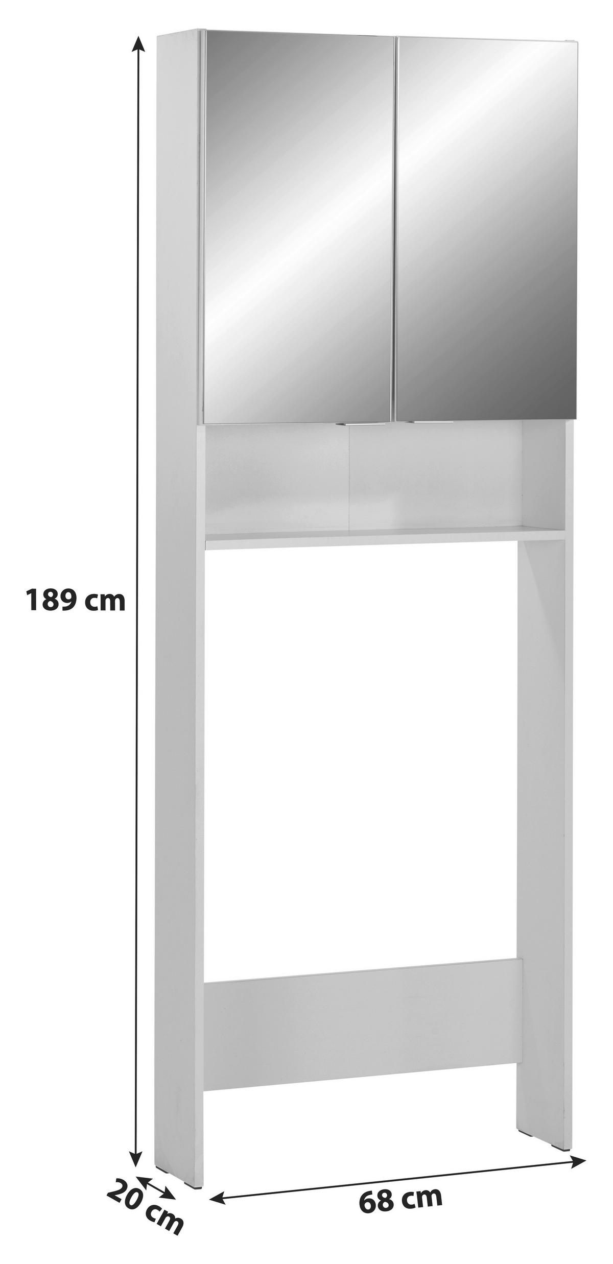 Etajeră MX 177 - VERONA VR 12 - alb, Konventionell, material pe bază de lemn (68/189/20cm)