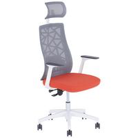 Pisarniški Stol Demo 2 - rdeča/siva, Moderno, umetna masa/tekstil (64/120-140/60cm) - Mömax