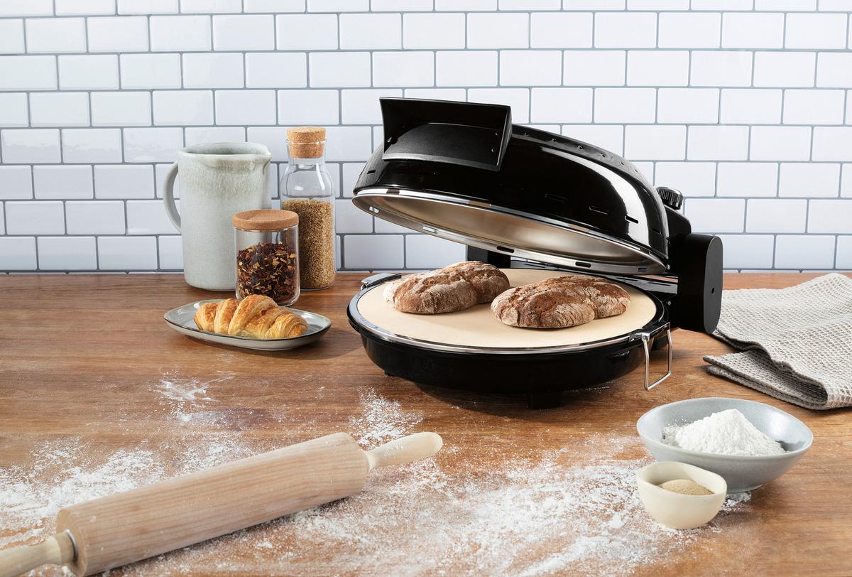 PIEC DO PIZZY 12282 - czarny, Basics, tworzywo sztuczne/metal (35,9/35,2/16,6cm)