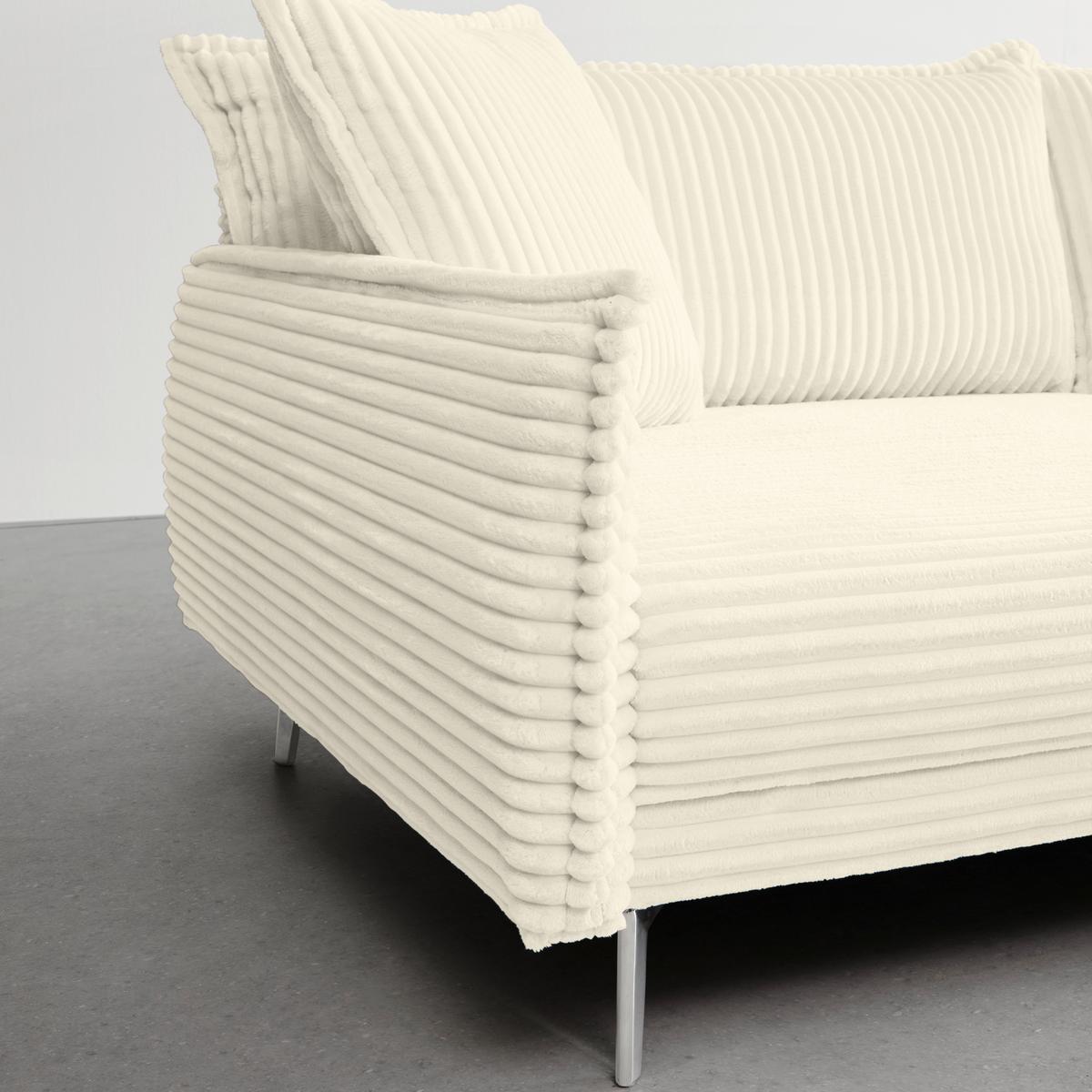 Mega Sofa Kiss - bijela/boje kroma, Moderno, drvo/metal (241/90/117cm) - Mömax