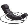 Liege Wave - Chromfarben/Schwarz, MODERN, Textil/Metall (62/81/110cm) - Mömax modern living