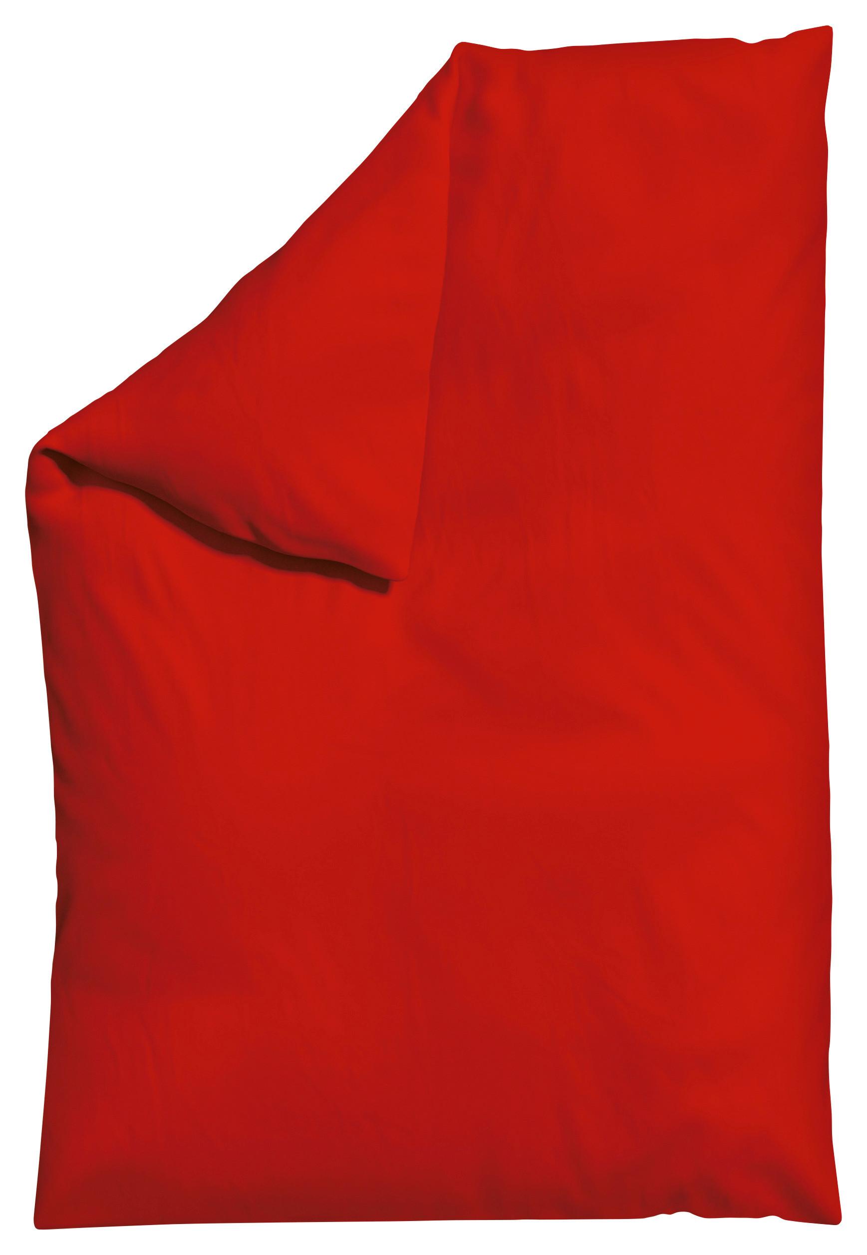 Bettdeckenbezug Woven Satin Dunkelrot ca. 135-140x200cm - Dunkelrot, Basics, Textil (135-140/200cm) - Schlafgut