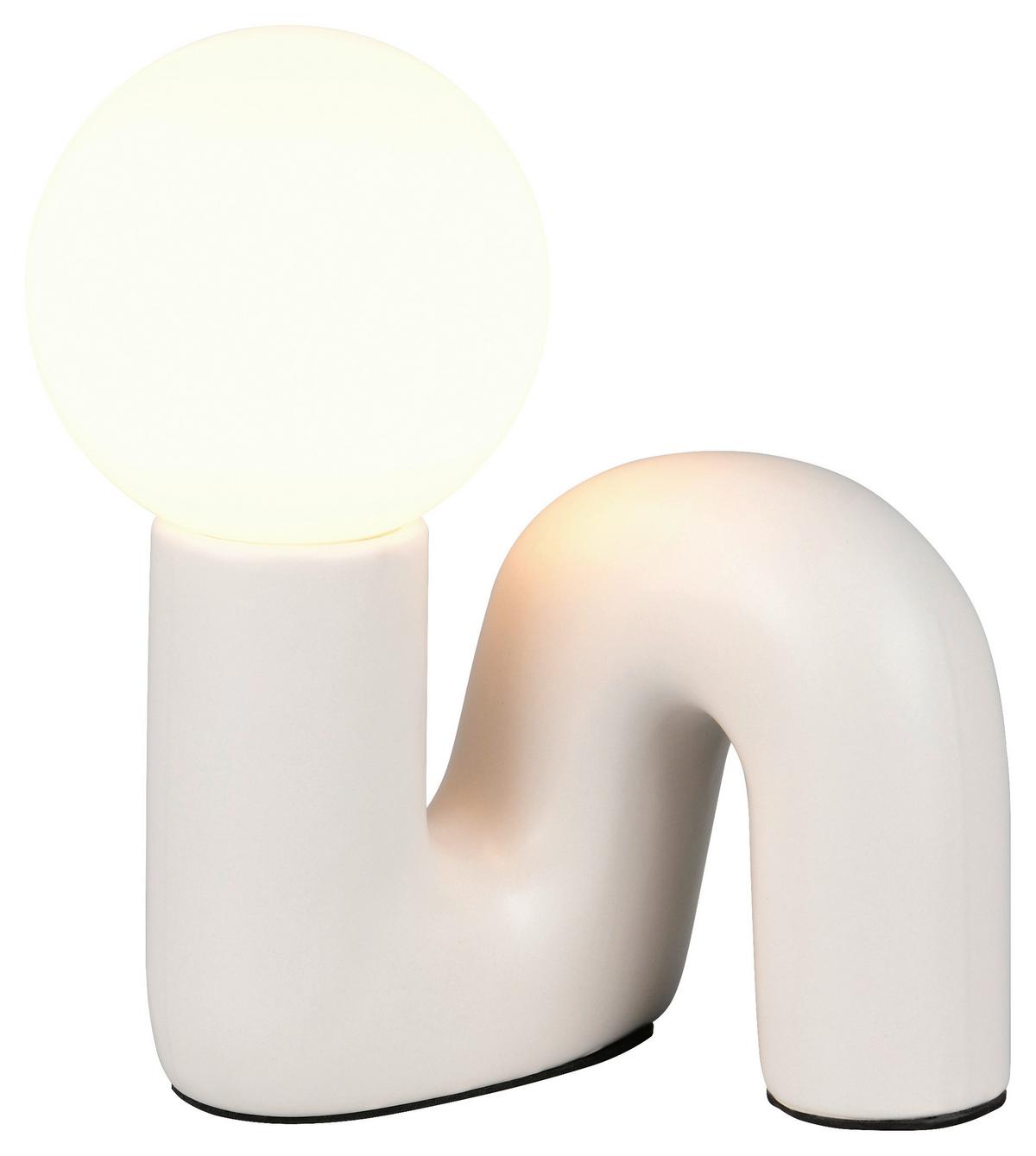 Tischleuchte Lisa Grau max. 5 Watt - Grau, Modern, Glas/Keramik (16,5/15/21,5cm) - Mömax