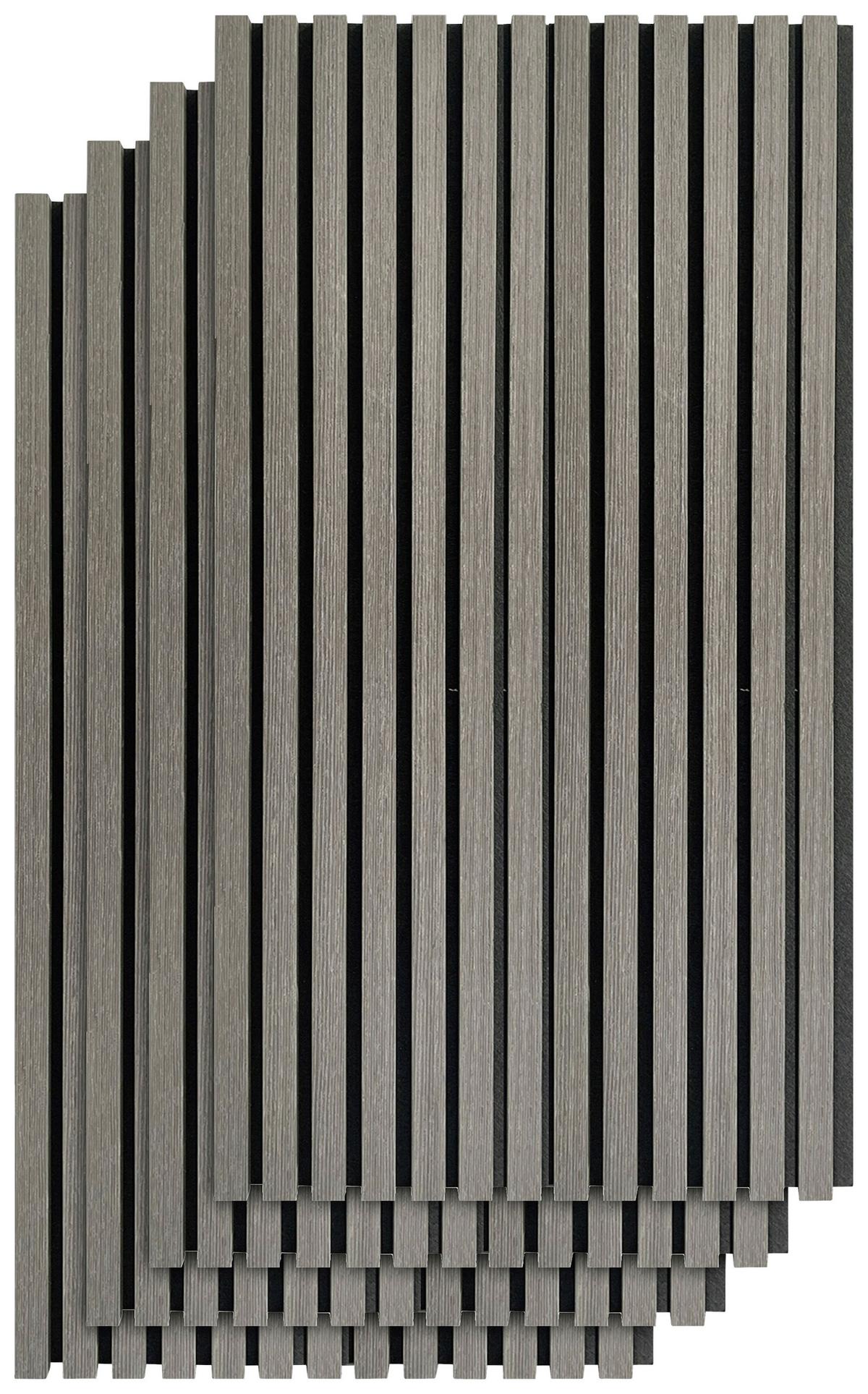 PANEL AKUSTYCZNY AKUSTIKPANEEL W. OAK - kolor dębowy/szary, Konventionell, tworzywo sztuczne/drewno (52/104/2,2cm)