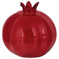 Okrasni Sadež Vani -Paz- - rdeča, steklo (10,5/10,5cm) - Mömax