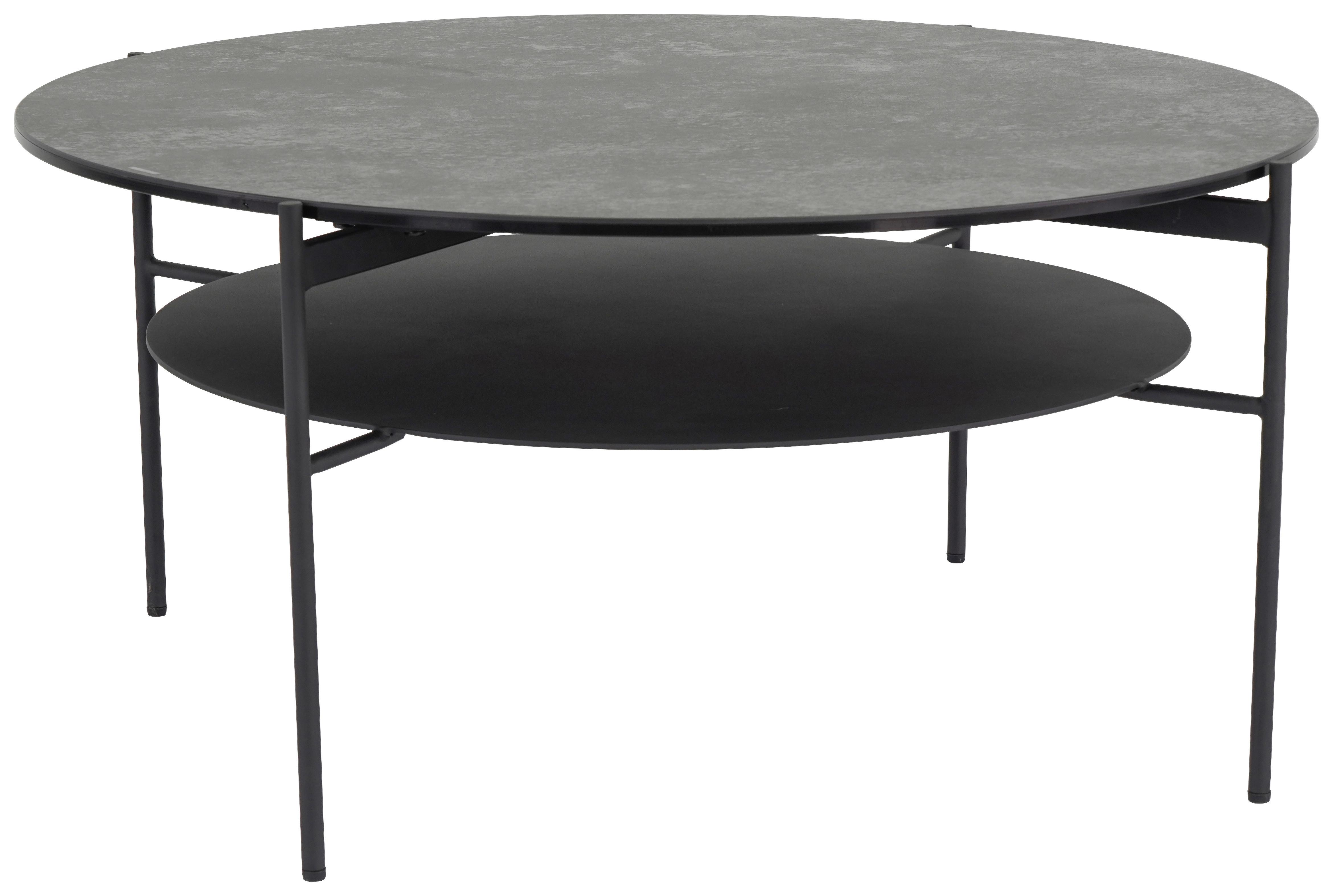 STOLIK KAWOWY FLASH -EXKLUSIV- - czarny, Design, metal/szkło (85/85/41cm) - Novel