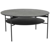 STOLIK KAWOWY FLASH -EXKLUSIV- - czarny, Design, metal/szkło (85/85/41cm) - Novel