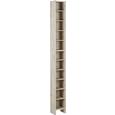 CD-Regal in Sandeiche - Eichefarben, Holzwerkstoff (20/185/17cm) - MÖMAX modern living