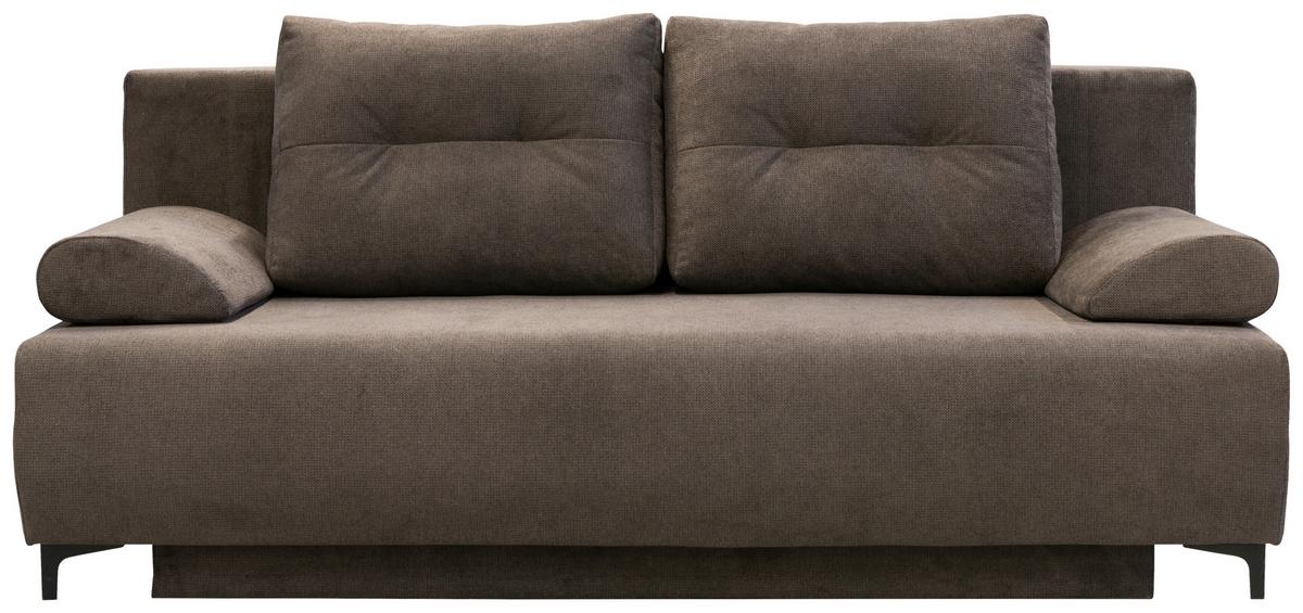 Kanapéágy Viera - szürkésbarna, Modern, textil/fa (201/100/105cm) - Mömax