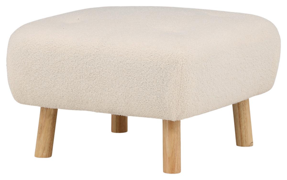 Hocker Salina SALINA - Weiß, Design, Holz/Kunststoff (60/28/60cm) - Livetastic