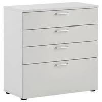 Kommode "Serie 1500" , hellgrau - Silberfarben/Hellgrau, KONVENTIONELL, Holzwerkstoff/Kunststoff (80,2/84,2/41cm) - MID.YOU