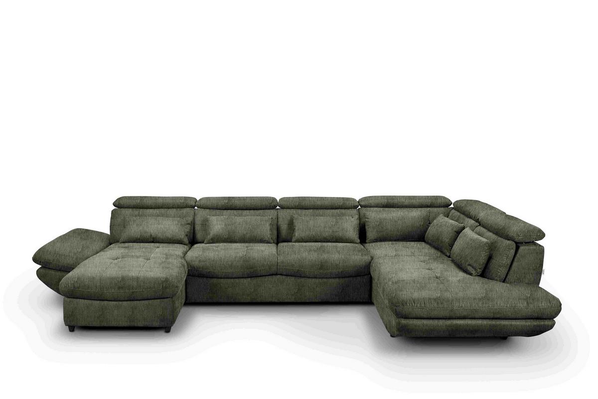 Sarokkanapé U-alakú Park C724636 - ezüstszínű, Modern, textil (385/80/94/233cm)