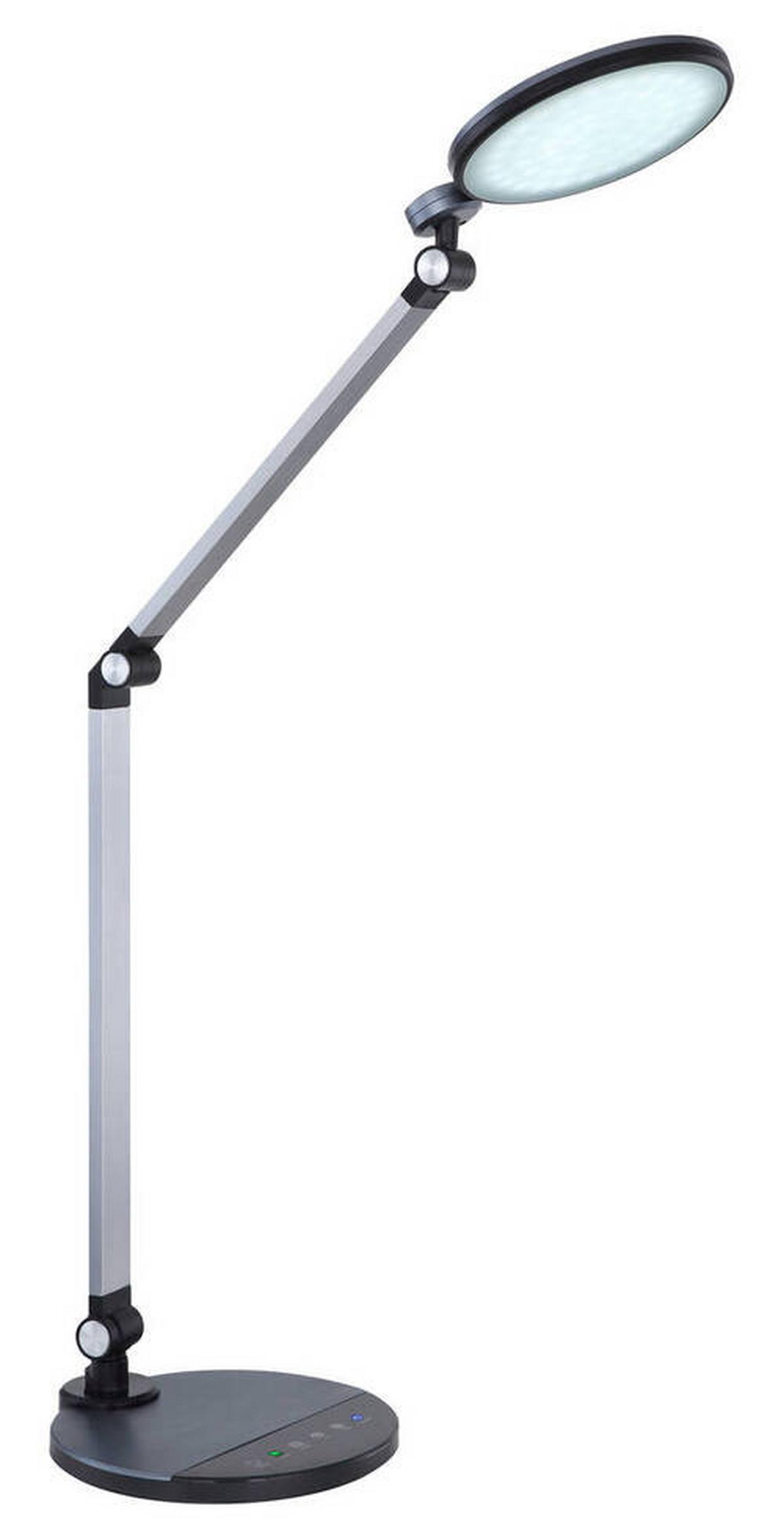 Namizna Led-svetilka Konsti, S Sijalko - črna/barve aluminija, Basics, kovina/umetna masa (50/19,2/90,5cm) - Globo