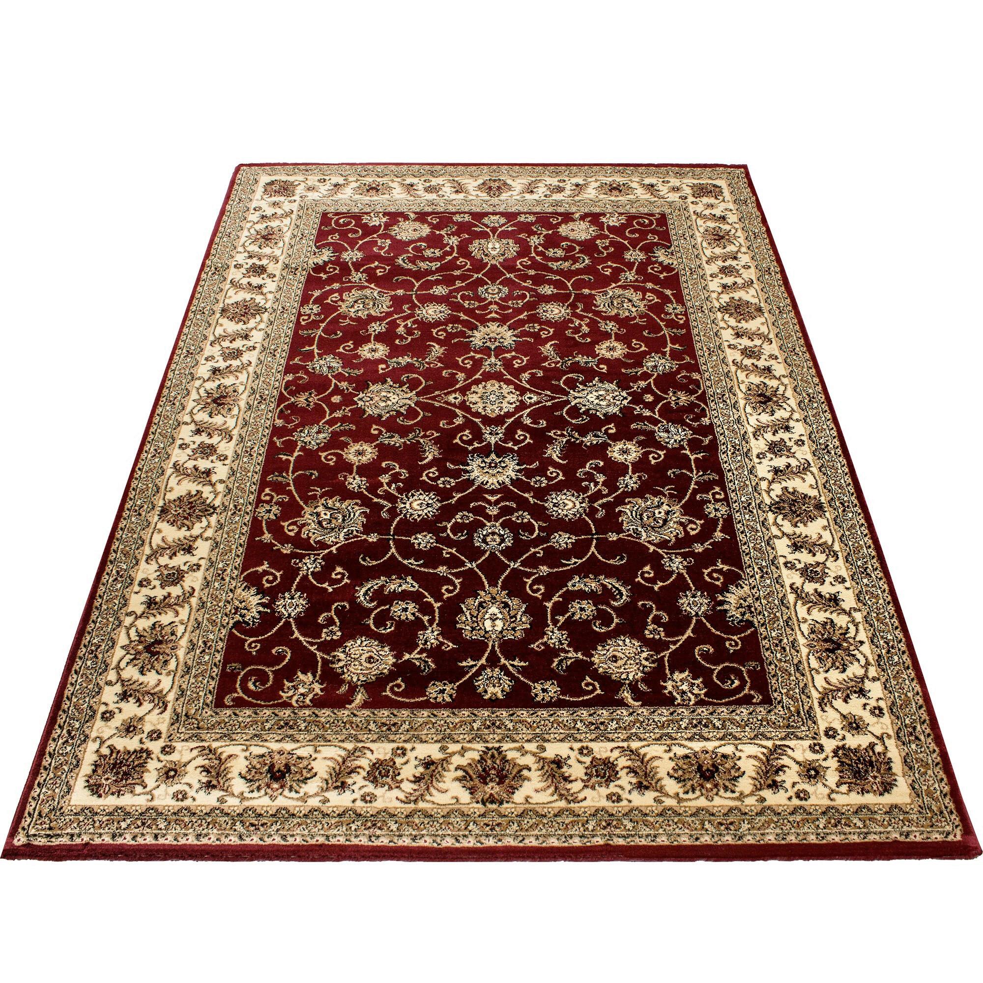 Tkana Preproga Marrakesh, Rdeča, 240x340cm - rdeča/bež, Konvencionalno, tekstil (240/340cm) - Novel