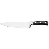 Chefmesser Michael aus Edelstahl - Edelstahlfarben/Silberfarben, Konventionell, Kunststoff/Metall (33cm) - Premium Living
