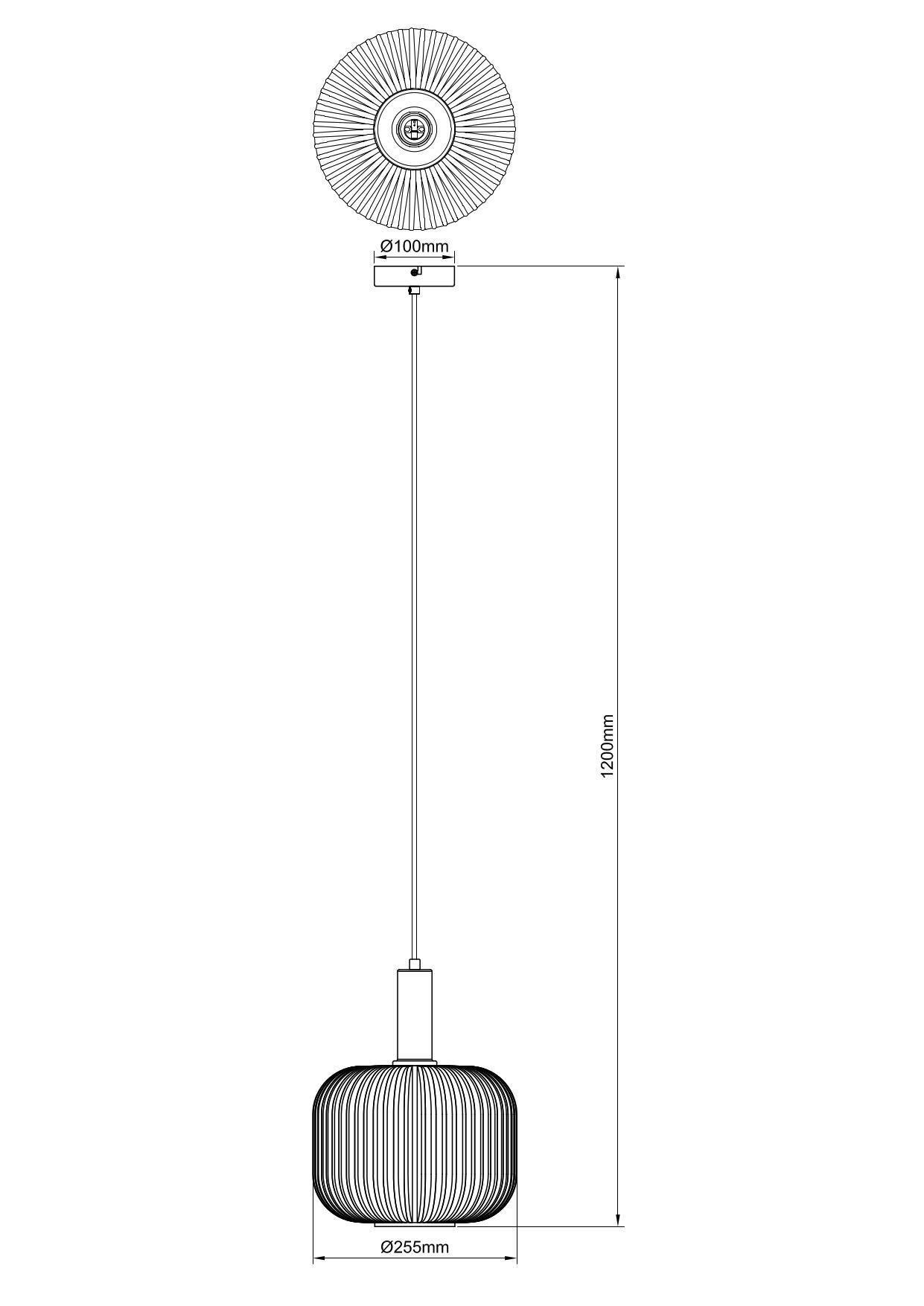 HÄNGLAMPA SCHER - vit/svart, Modern, metall/glas (25/120cm) - Mömax