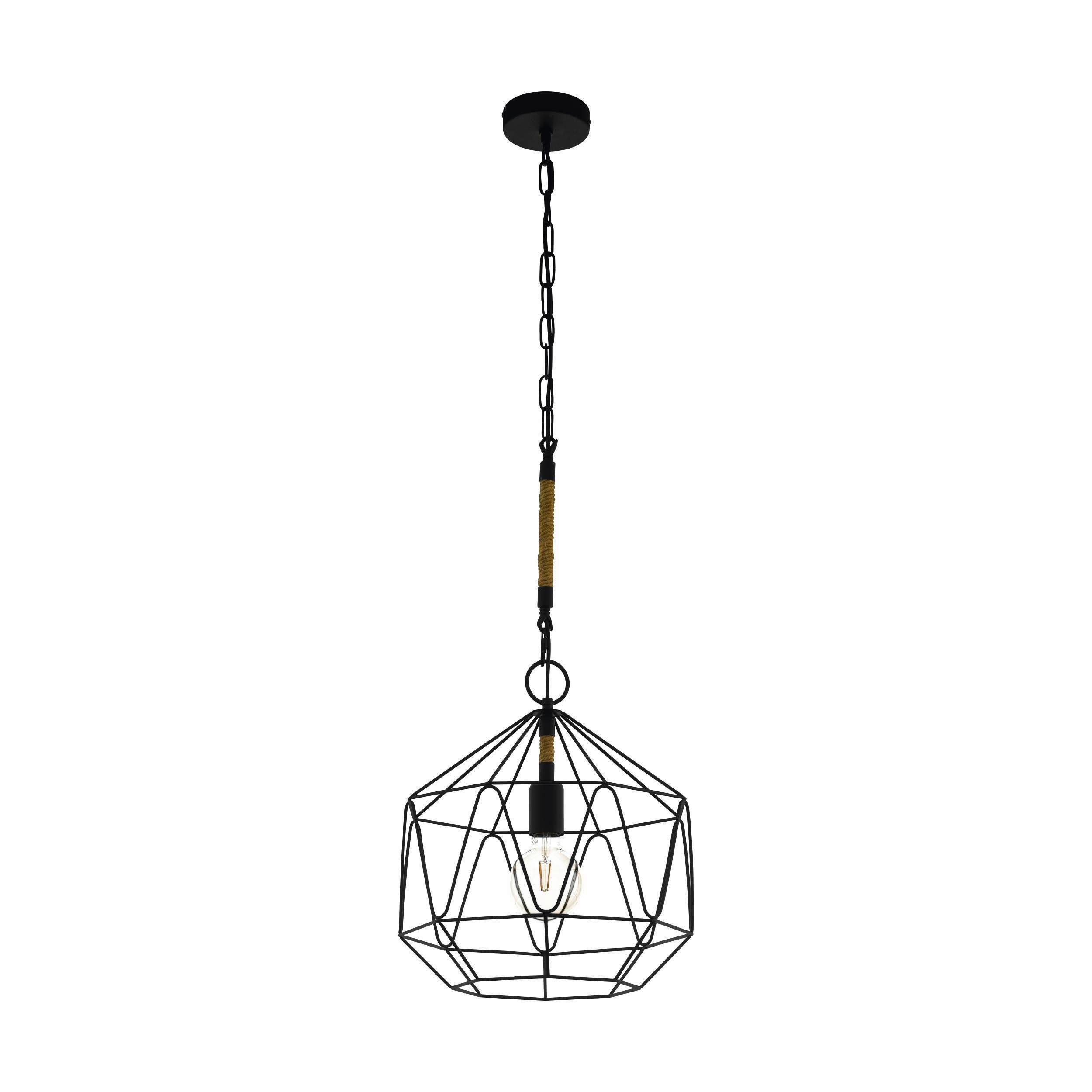 Hängeleuchte 43328* Cottingham - Schwarz, Design, Metall (37/110cm) - Eglo