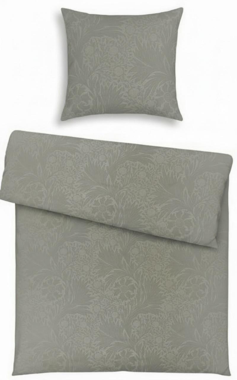 Bettwäsche Ornament Hellgrau ca. 135x200cm - Hellgrau, Textil (135/200cm) - Mömax
