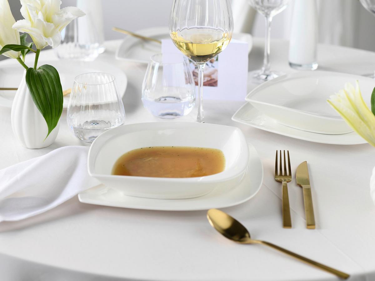 Jedilni Servis Melbourne Creme, 12-Delni - krem barve, Basics, keramika - Creatable