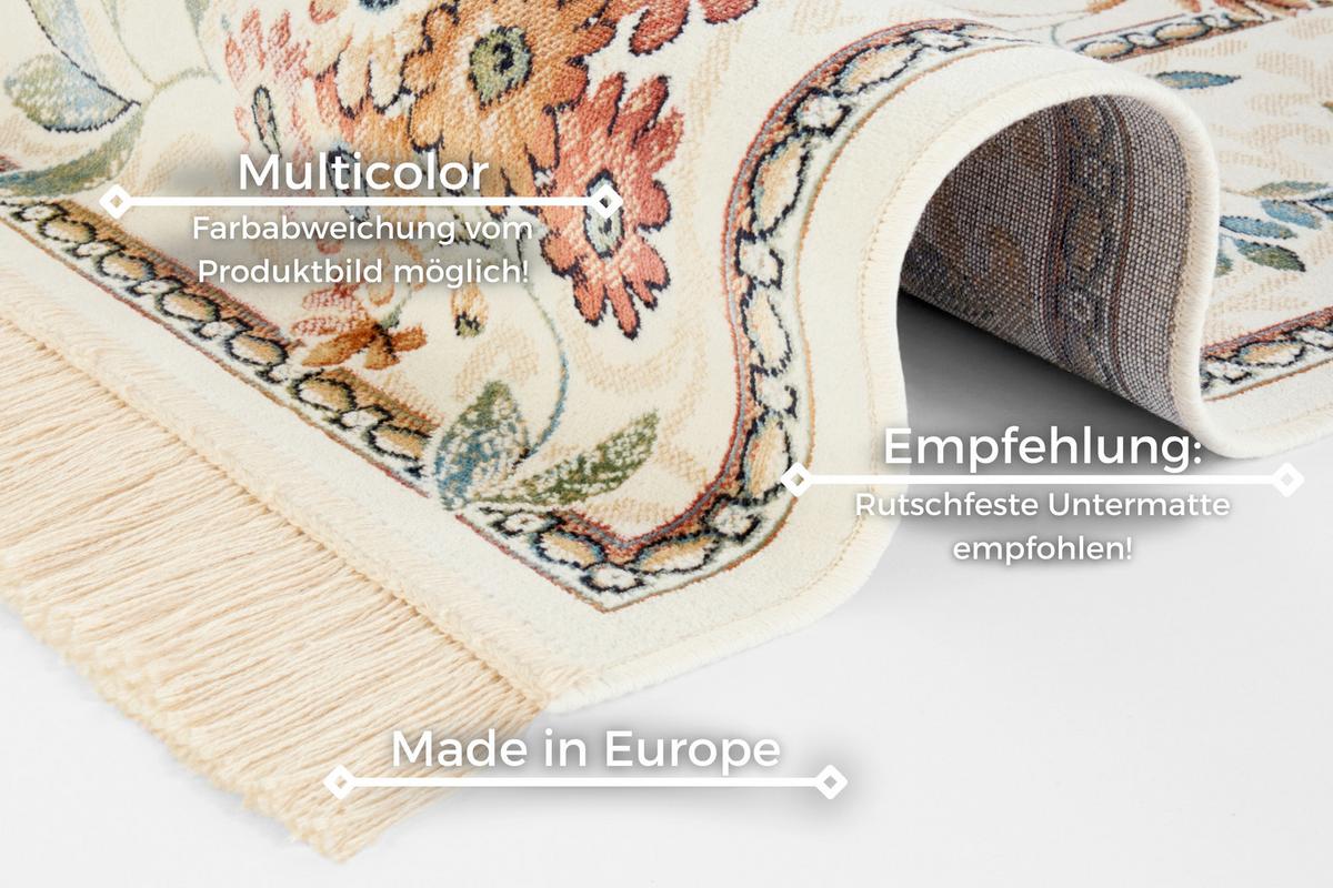 DYWAN VINTAGE NOURORIENTALFLOWERCREME195X300 - écru/kremowy, Basics, tkanina (195/300cm) - Hanse Home