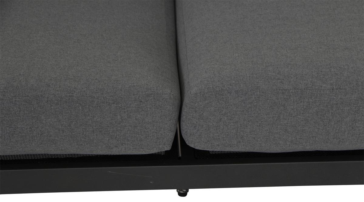 LOUNGESOFA H16599 - Anthrazit/Grau, MODERN, Holz/Textil (175/70/84cm) - Siena Garden