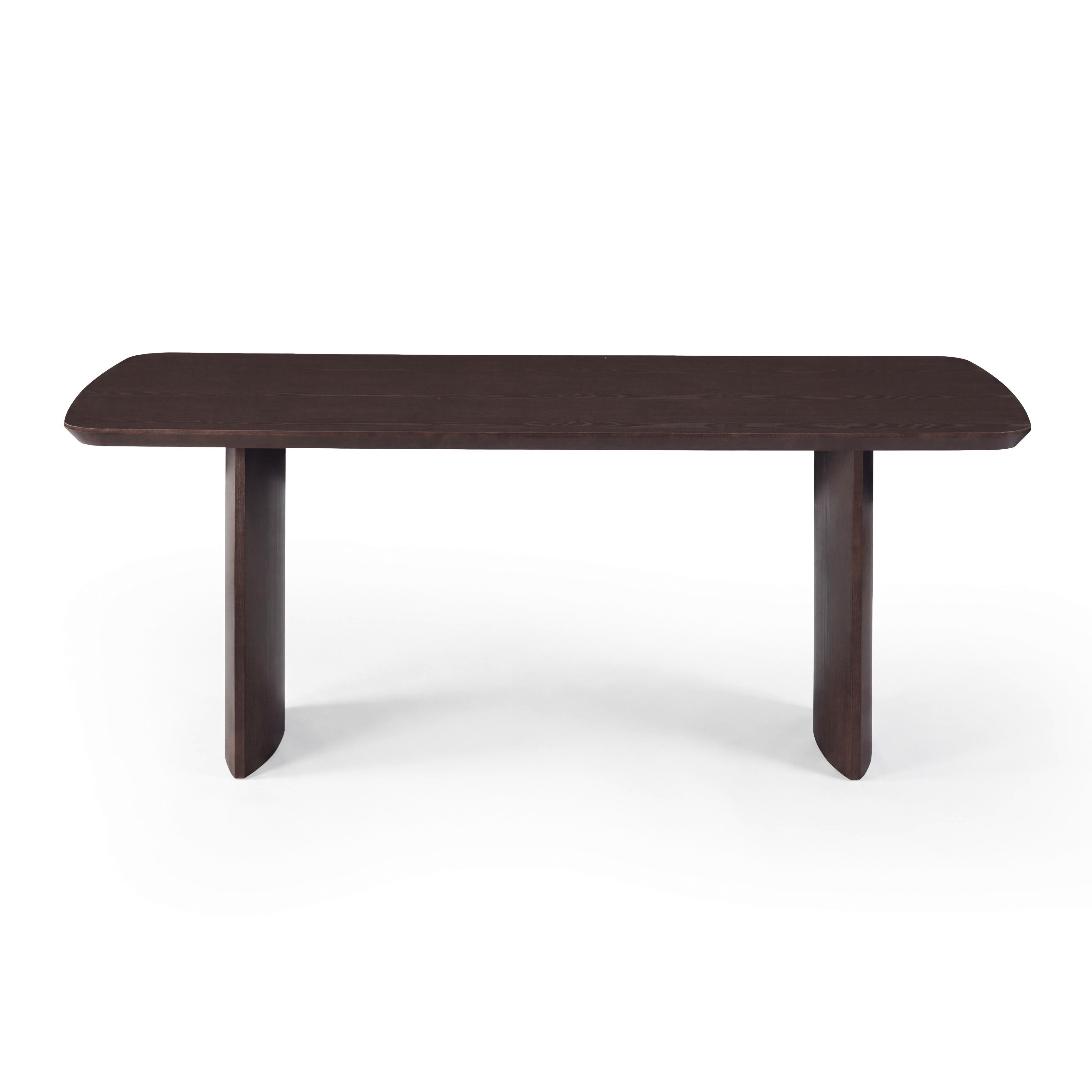 MATBORD CHARLIE - valnötsfärgad, Modern, trämaterial/trä (200/76/100cm) - Bessagi Home