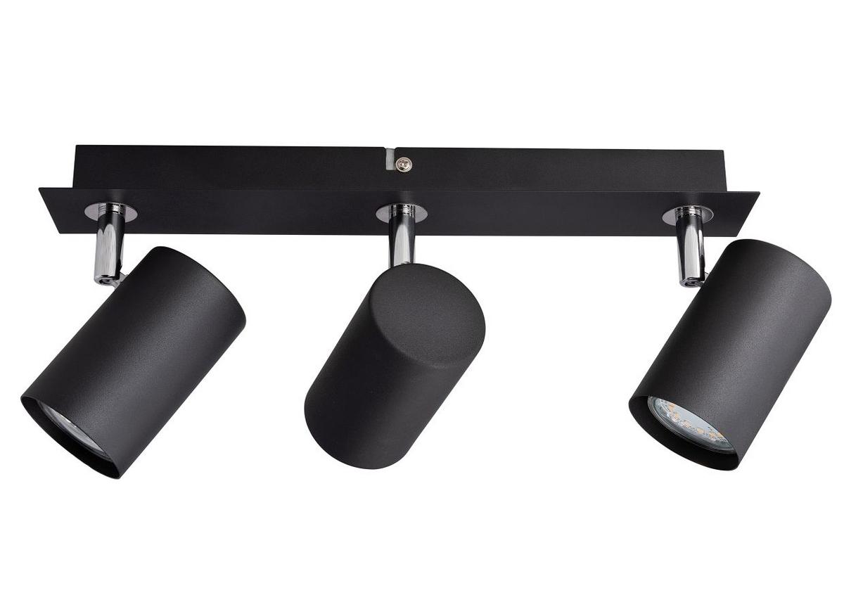 LAMPA REFLEKTOROWA ROCKET *SBX* - czarny, Basics, metal (40/7/15cm) - Novel