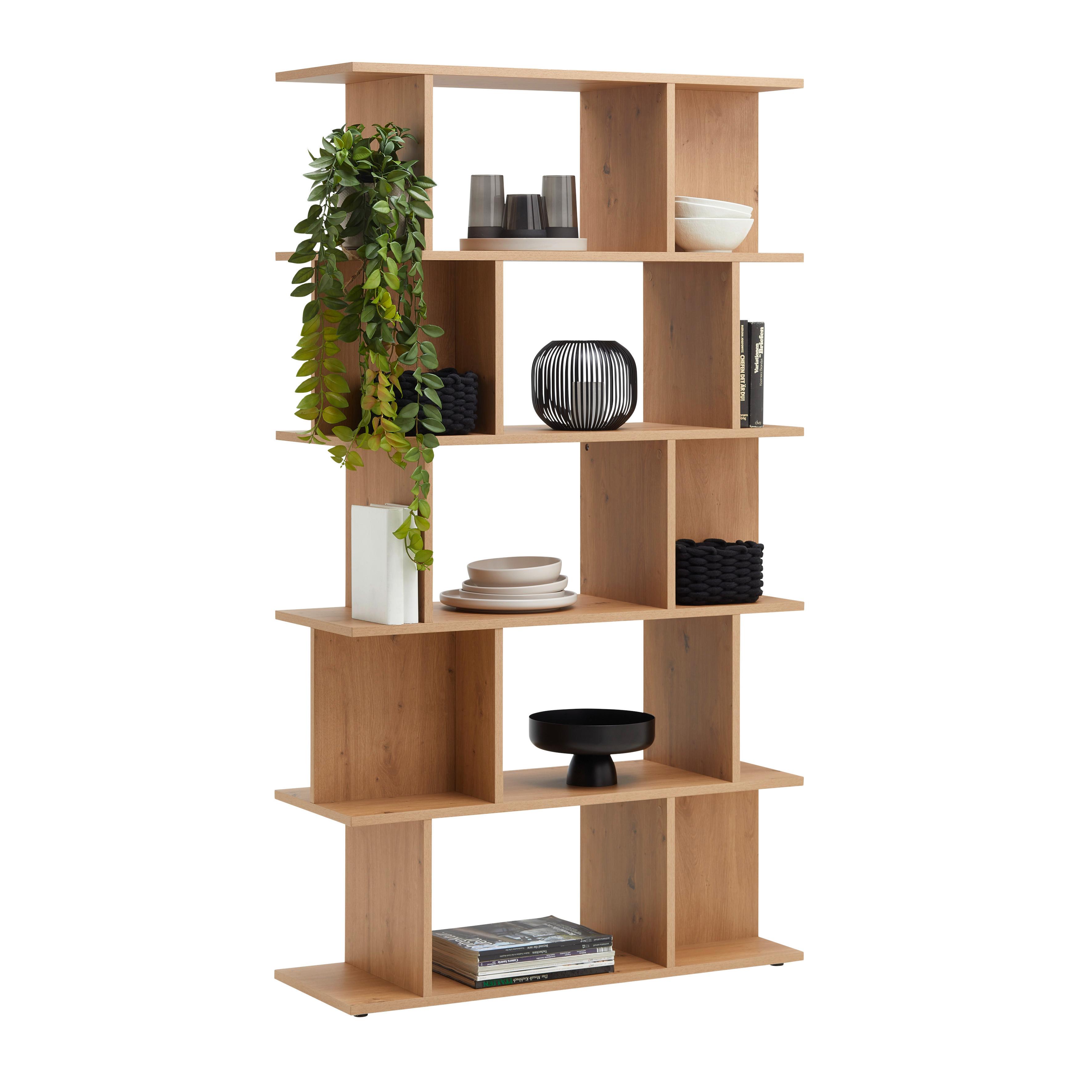 Regal Pizzo Naturfarben - Naturfarben, MODERN, Holzwerkstoff (100/177/35cm) - Mömax