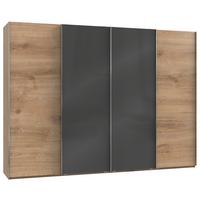 Ormar S Kliznim Vratima Level 36c - siva/boje hrasta, Moderno, drvni materijal (300/216/65cm) - Modern Living